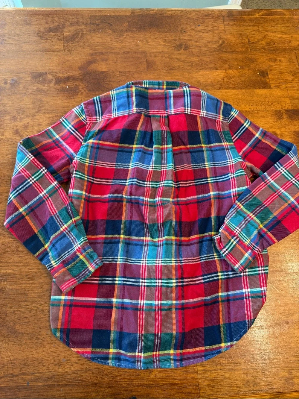 Polo Ralph Lauren Boys Multicolor Plaid Button Down Shirt flannel M(10-12)